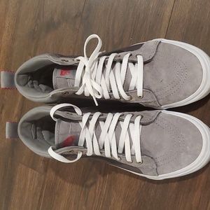 Vans scorchguard gray suede high top sneakers sz 9